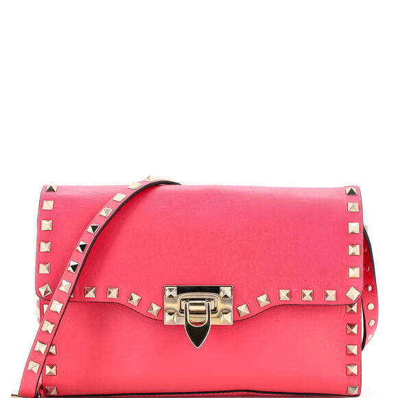Valentino Garavani Handbags - Valentino Garavani Medium Rockstud Flip Lock Flap Bag Leather